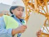 Operational control in construction project management with site inspection and blueprint review