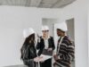 Construction project management overseeing commercial construction operations