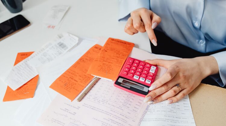 Commercial construction project manager reviewing cost management plan