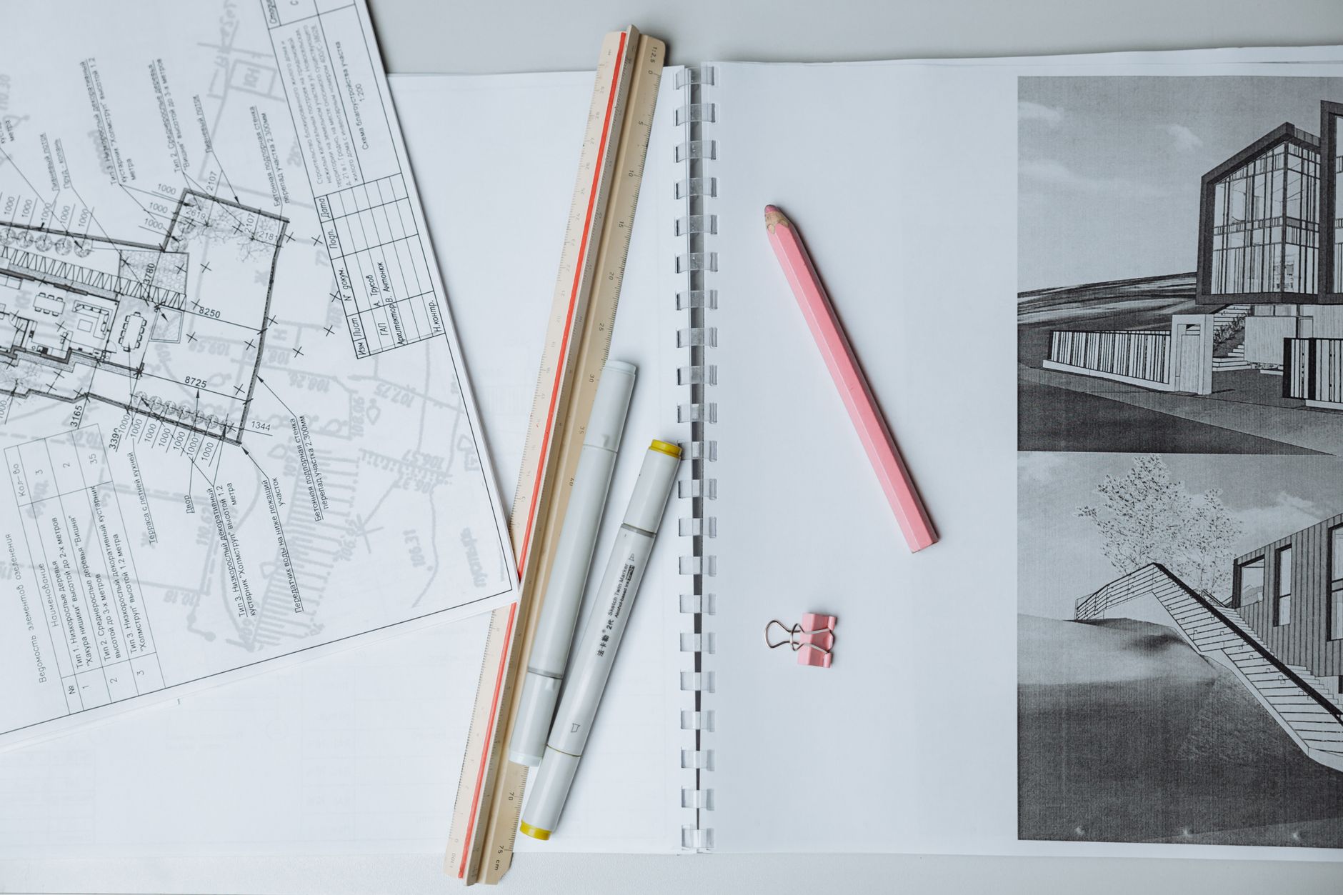 Construction project manager using progress tracking tools during corporate office fitout