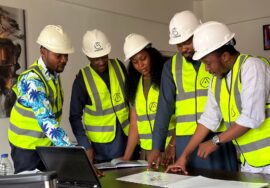 construction site showing site management for cost control