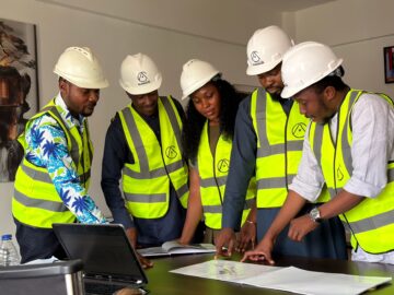 construction site showing site management for cost control