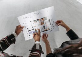 construction site with project manager implementing change management